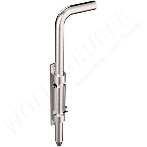 Stahlriegel - 68487 - WOLFSGRUBER - gebürsteter Edelstahl / Industrietor