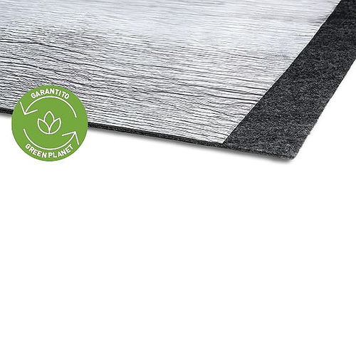 Elastische Trittschalldämmung / Rollen - UnderPlus Black.E Radiante BV - TECNASFALTI (ISOLMANT) - PE-Schaum / mit Dampfsperre / hochwiderstandsfähig
