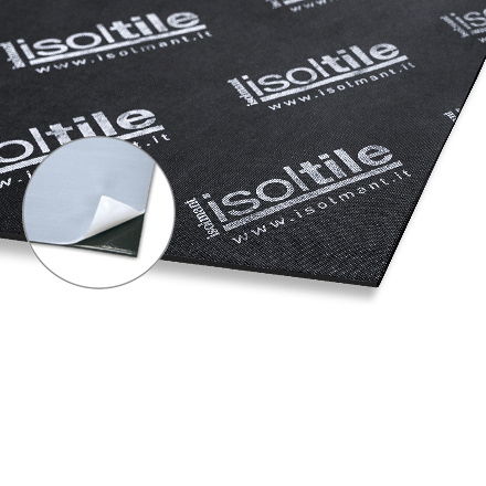 Elastische Trittschalldämmung / Rollen - IsolTile AD - TECNASFALTI (ISOLMANT) - hochdichtes Polyethylen / expandiert / isolierend
