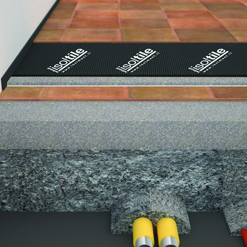 Elastische Trittschalldämmung / Rollen - IsolTile BV - TECNASFALTI (ISOLMANT) - EPP / mit Dampfsperre / isolierend