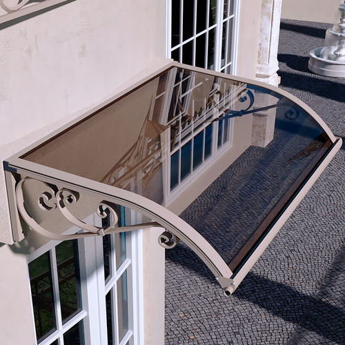 Vordach für Tür - RICCIOLO - MIONI - für Fenster / für Außentreppen / Aluminium
