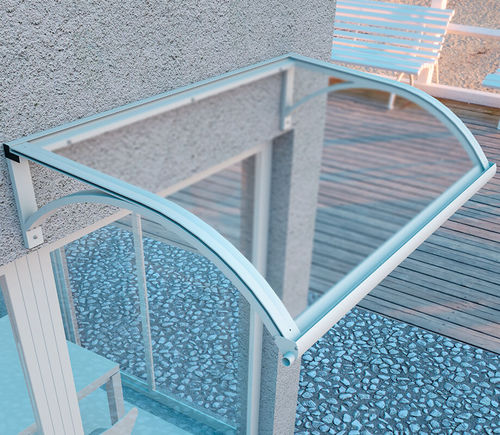 Vordach für Tür - CLASSICA - MIONI - für Fenster / für Außentreppen / Aluminium