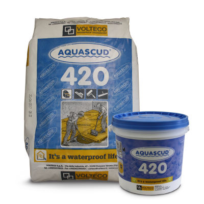 Abdichtungssystem für Balkon - AQUASCUD 420 - VOLTECO - für Wärmedämmverbundsysteme WDVS / für Terrasse / Elastomer