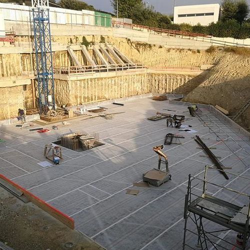 Sicherheits-Abdichtungsbahn - AMPHIBIA 3000 GRIP - VOLTECO - Fundament / für Estrich / für Kellergeschoss