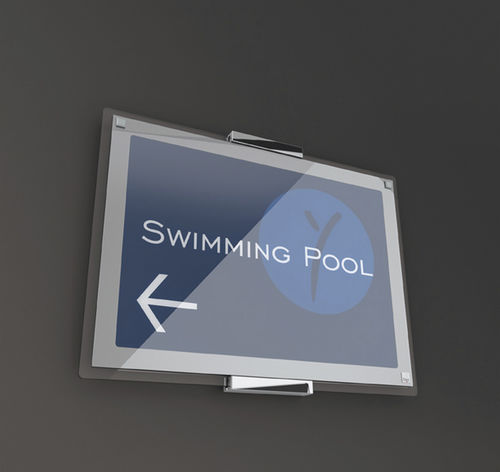 Wandmontiertes Schild - SIGN_LINE - Flex - Plexiglas® / für den Innenraum