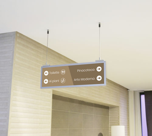 Hängeschild - SIGN_HANG - Flex - Plexiglas® / zur Orientierung / beleuchtet
