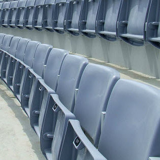 Klappbarer Tribünensitz - MONDOSEAT G2007 SHELL - MONDO - für Sportanlage