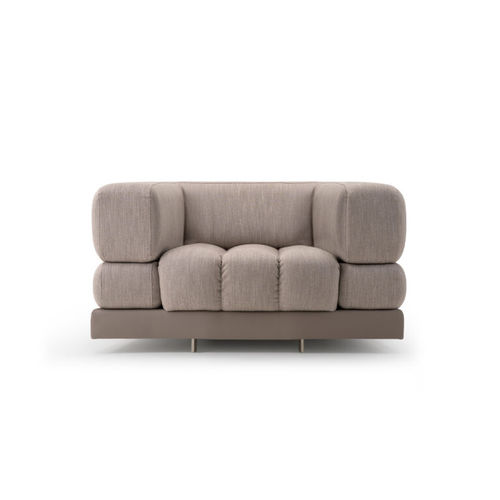 Moderner Sessel - Domus  - TURRI - Stoff / Leder / Massivholz