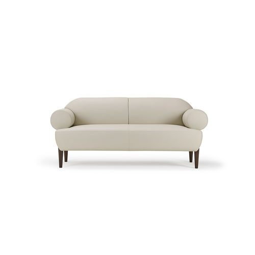 Modernes Sofa - Silhouette  - TURRI - Stoff / Leder / mit Armlehnen