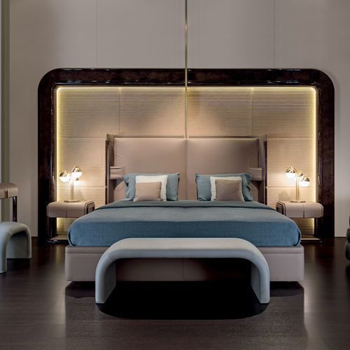 Bett / King Size - Eclipse  - TURRI - modern / Polster / Kopfteil