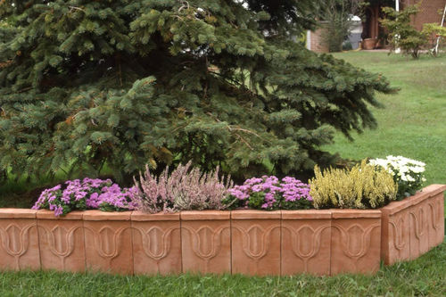 Randstein für Garten - TULIPANO - FORNACE BALLATORE GIUSEPPE - Terrakotta / linear