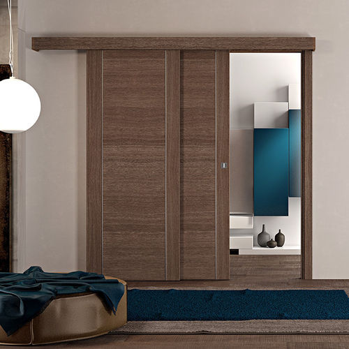 Tür für Innenbereich - Infinita Rovere Mocaccino - PAIL SERRAMENTI - Laminat / teleskopisch / modern