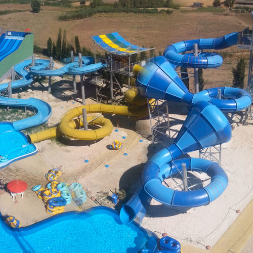 Drehende Rutsche - VORTEX - TECNOPISCINE INTERNATIONAL - für Spielplätze / für Aquapark / rohrförmig