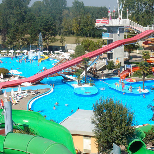 Gerade Rutsche - KAMIKAZE - TECNOPISCINE INTERNATIONAL - für Aquapark / Hochgeschwindigkeit