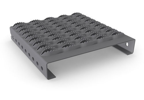 Aluminium-Stufenbelag - STEPBLOC F - MEISER - Edelstahl / aus feuerverzinktem Stahl / rutschfest