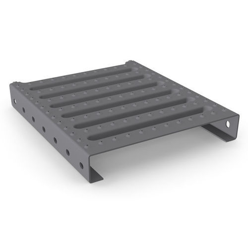 Stahl-Stufenbelag - STEPPLUS N - MEISER - Aluminium / aus feuerverzinktem Stahl / rutschfest