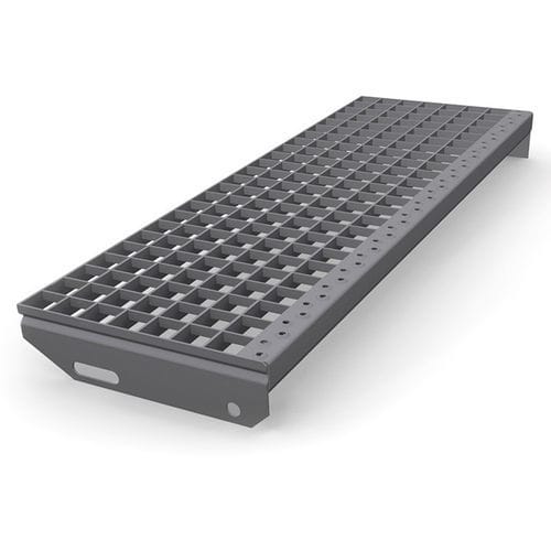 Aluminium-Stufe - MEISER - Edelstahl / rutschfest / hochbeständig