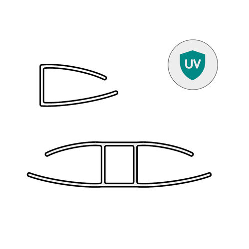 Polycarbonat-Profil - Stabilit Suisse - U-förmig / H-Profil / für Trennwand