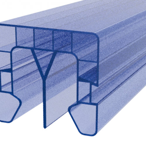 Aluminiumprofil - BDL - Stabilit Suisse - Polycarbonat / U-förmig / für Trennwand