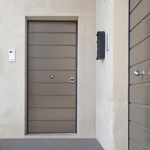 Eingangstür - BELLARIA - CIPRIANI SERRAMENTI - MDF / Stahl / galvanisiertem Stahl