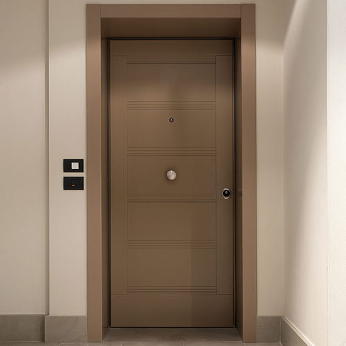 Eingangstür - MODULOR DUE  - CIPRIANI SERRAMENTI - MDF / Stahl / galvanisiertem Stahl