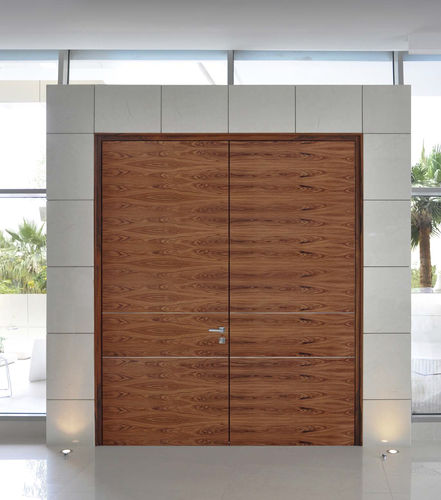 Eingangstür - FONO - CIPRIANI SERRAMENTI - Holz / Aluminium / einflügelig
