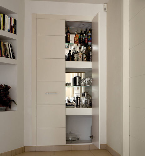 Tür für Einbauschrank / Massivholz - 5000 - CIPRIANI SERRAMENTI - Eiche / Holzfurnier / Wenge