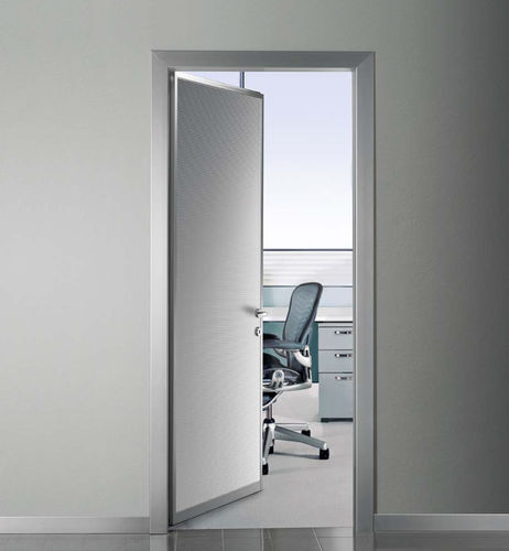Tür für Innenbereich - PLANA A - CIPRIANI SERRAMENTI - Aluminium / einflügelig / Glas