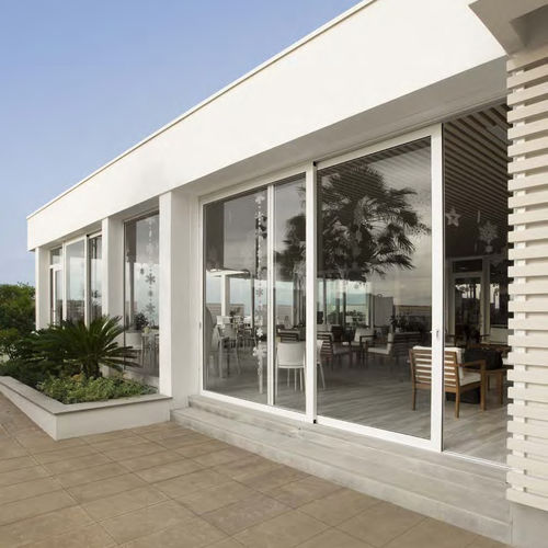 Schiebe-Kipp-Terrassentür - CIPRIANI SERRAMENTI - Aluminium / mit Vierfachverglasung / mit Wärmedämmung