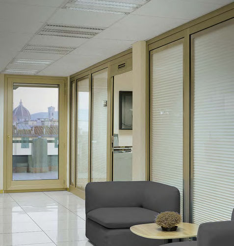 Faltjalousie - CIPRIANI SERRAMENTI - für Fenster / Stoff / Metall
