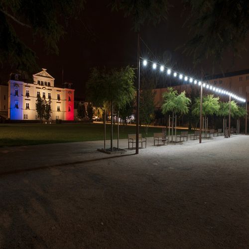 Glas-Lichtgirlande - FESTALED - GROUPE RAGNI - Aluminium / LED / für öffentliche Plätze