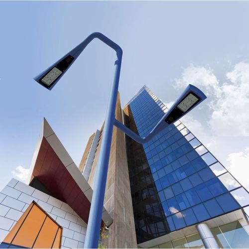 Straßenlaterne - SLIDE - GROUPE RAGNI - originelles Design / Aluminiumguss / Glas