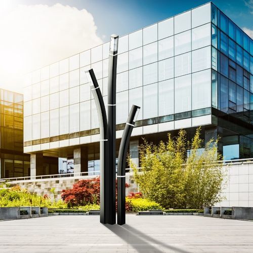 Moderner Leuchtpoller - KANN - GROUPE RAGNI - Glas / Aluminium / Polycarbonat