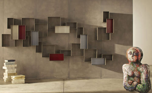 Modulregal - 555 - COMPOSITION N.015 - VOLTAN INDUSTRIA MOBILI of Luigi Voltan & C. - modern / Metall