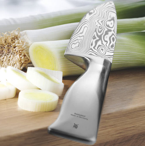 Chefmesser mit Metallgriff - DAMASTEEL : 18.8039.9998 - WMF - mit Klinge aus Damaszenerstahl