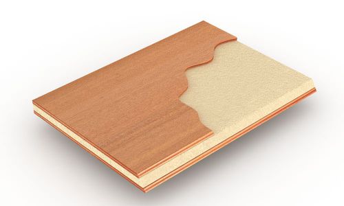 Sandwichpaneel für Innenausbau - LARIMAR® 60 - BELLOTTI - für Fußboden / mit isolierender Holzdeckschicht / PVC-Schaumstoffkern
