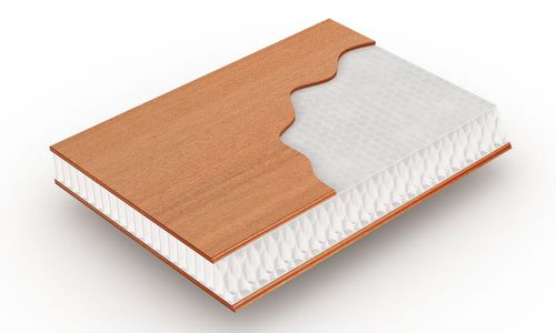 Sandwichpaneel für Innenausbau - LARIMAR® P80 - BELLOTTI - mit isolierender Holzdeckschicht / Wabenkern aus Polypropylen / hochbeständig