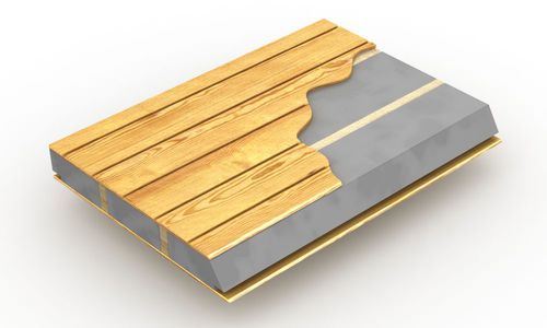 Sandwichpaneel für Innenausbau - LARIPAN® EN 200 SV K - BELLOTTI - mit Sperrholz-Deckplatte / Polystyrolkern / Schaumstoffkern