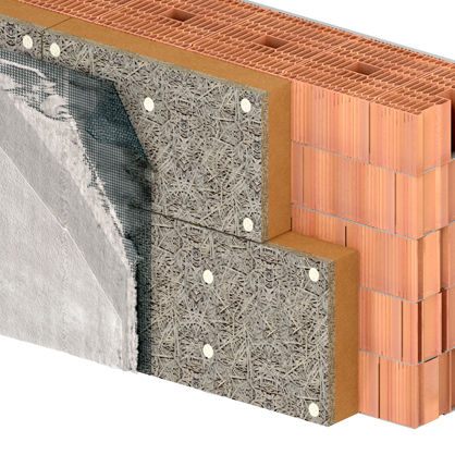 Hochleistungsfähiger Wärmedämmungskomplex - EXTERNAL WALLS - CELENIT - Kern aus PE-Schaum / extrudierter Polystyrolkern / Isoliermaterial aus Spanplatte