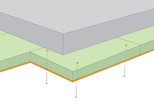 Thermo-akustische Isolierung - FIRST FLOOR INSULATION - CELENIT - Holzwolle / Platten / für Boden