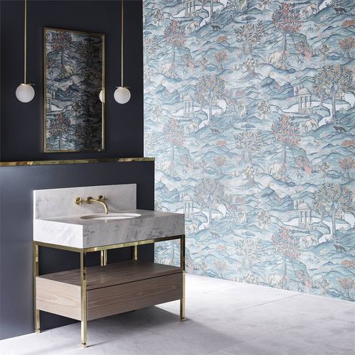 Moderne Tapete - STAND WOOD  - Zoffany - Naturmotiv / Tiermuster / Stoffoptik