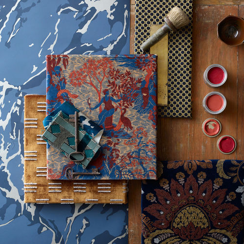 Möbelstoff - AVALONIS   - Zoffany - für Vorhänge / Rollo / Naturmotiv
