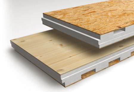 Sandwich-Dämmplatte / für Abdeckung - ISOVENT-TOP® - ISOSYSTEM - Oberfläche aus OSB / Kern aus PE-Schaum / hochbeständig