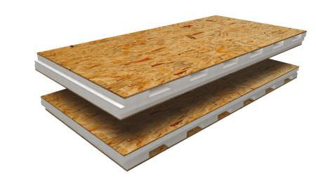 Sandwich-Dämmplatte / für Abdeckung - TOP 2K - ISOSYSTEM - Oberfläche aus OSB / Kern aus PE-Schaum