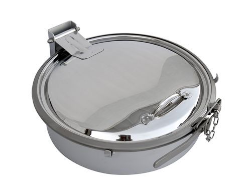 Revisionsklappe für Tanks - BP 4X0 SERIES - OFFICINA MECCANICA LEONI s.r.l. - kreisförmig / Edelstahl / für Hausautomationssystem