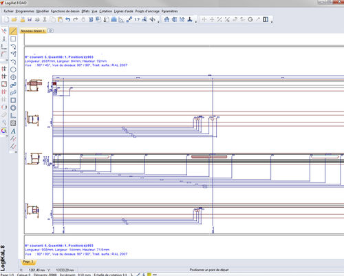 CAD-Software - BAR DRAWINGS & MACHININGS - ORGADATA AG - Zeiche / für Schreinerwerkstatt / 3D