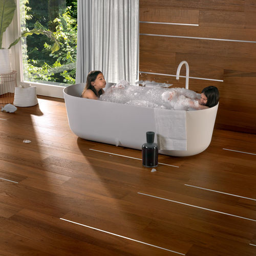 Mehrschichtparkett - Antico  - BERTI PAVIMENTI LEGNO - Teakholz / Herringbone / gebürstet