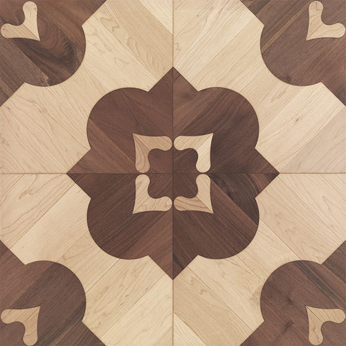 Mehrschichtparkett - Michelangelo - BERTI PAVIMENTI LEGNO - Ahornholz / amerikanischer Nussbaum / verklebt