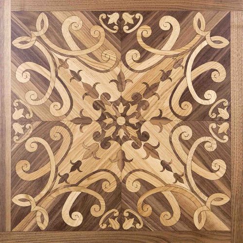 Mehrschichtparkett - Corner - BERTI PAVIMENTI LEGNO - Eiche / amerikanischer Nussbaum / schwimmend
