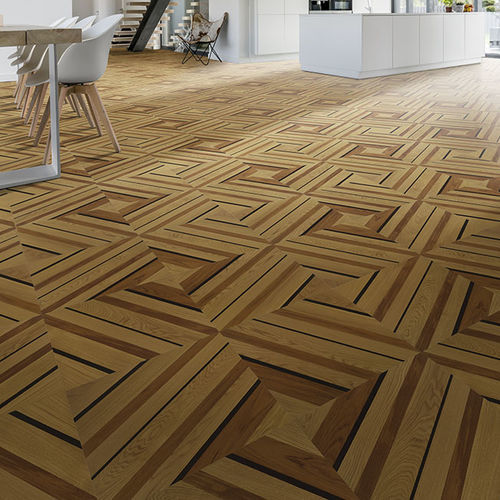 Mehrschichtparkett - Athene - BERTI PAVIMENTI LEGNO - Teakholz / Wenge / Natureiche